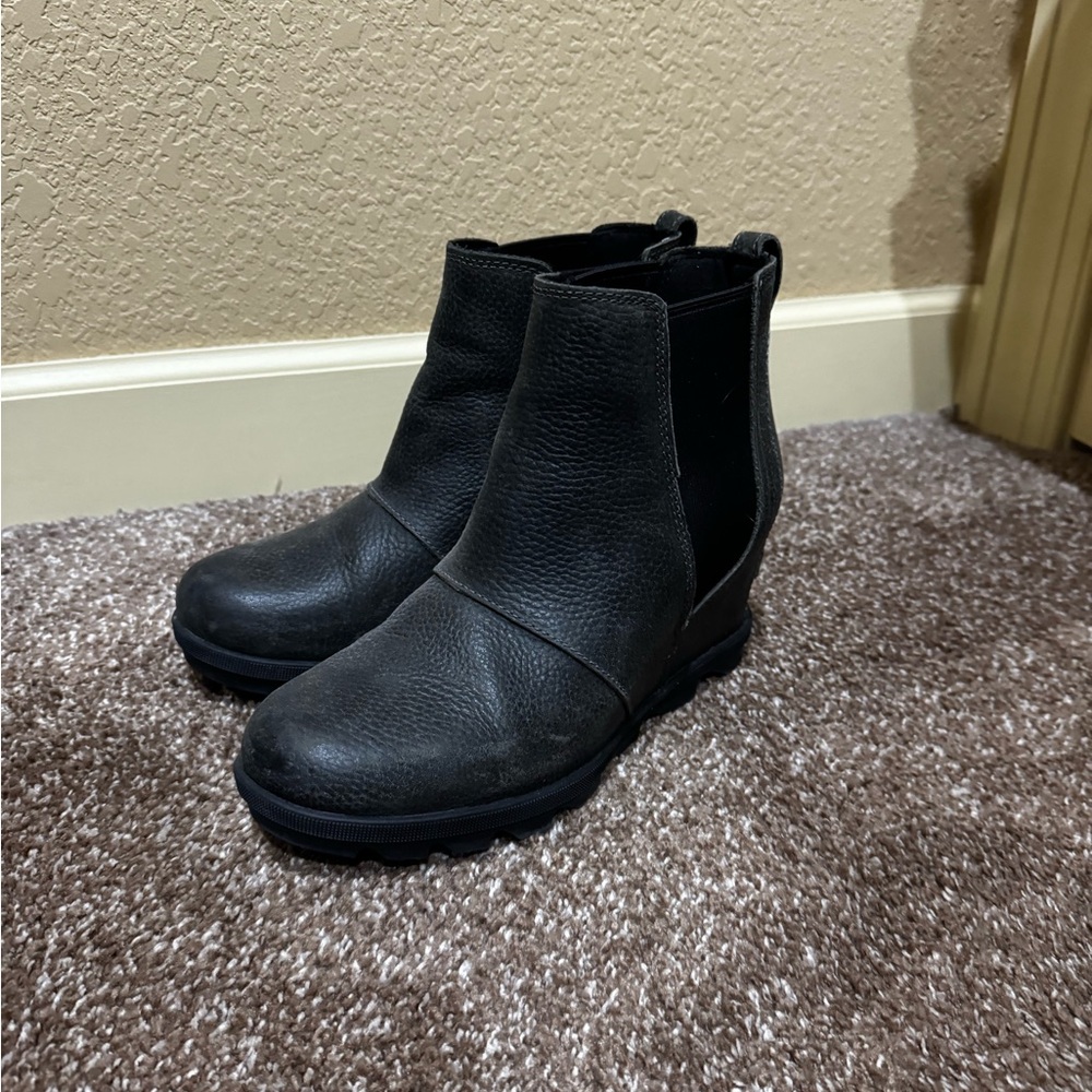 Sorel Black Ankle Boots